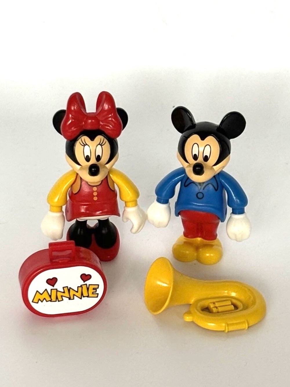 LEGO Disney Mickey & Minnie Mouse Vintage Minifigures 2000 Red Dress Blue Shirt